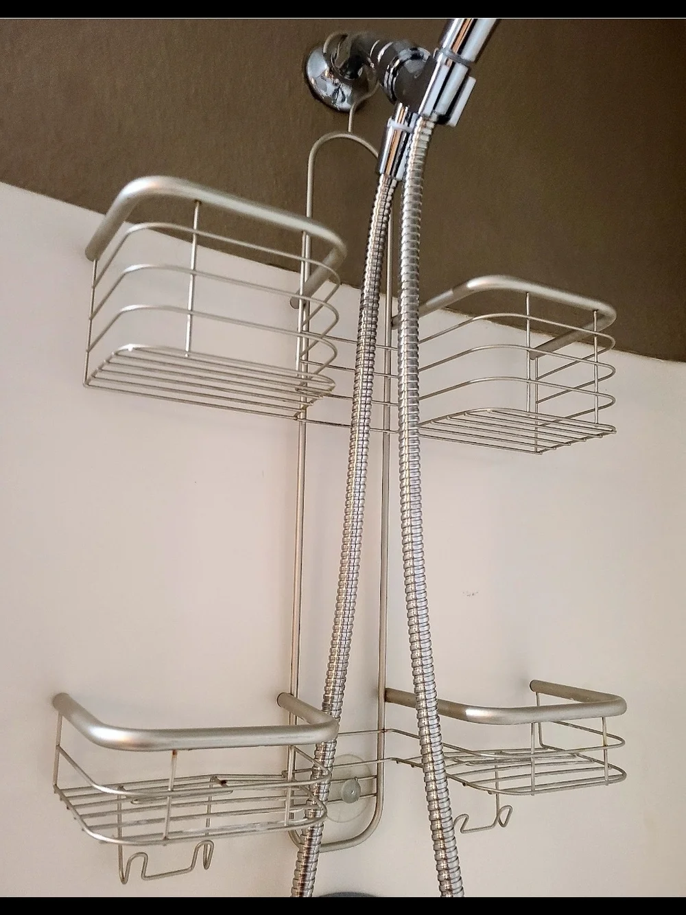 Over-the-Showerhead Hanging Bath Caddy - Gray